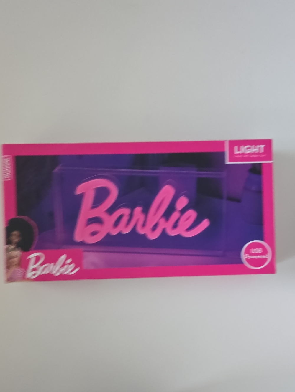 Barbie Script Light Sign - Hot Pink